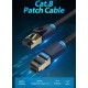 Кабель сетевой Vention Cat.8 SFTP RJ45 Интернет кабель (патч-корд, Patch Cable) 0.5 м Black (IKABD)