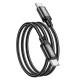 Кабель HOCO X89 Wind 60W Power Delivery charging data cable Type-C to Type-C 1м Black