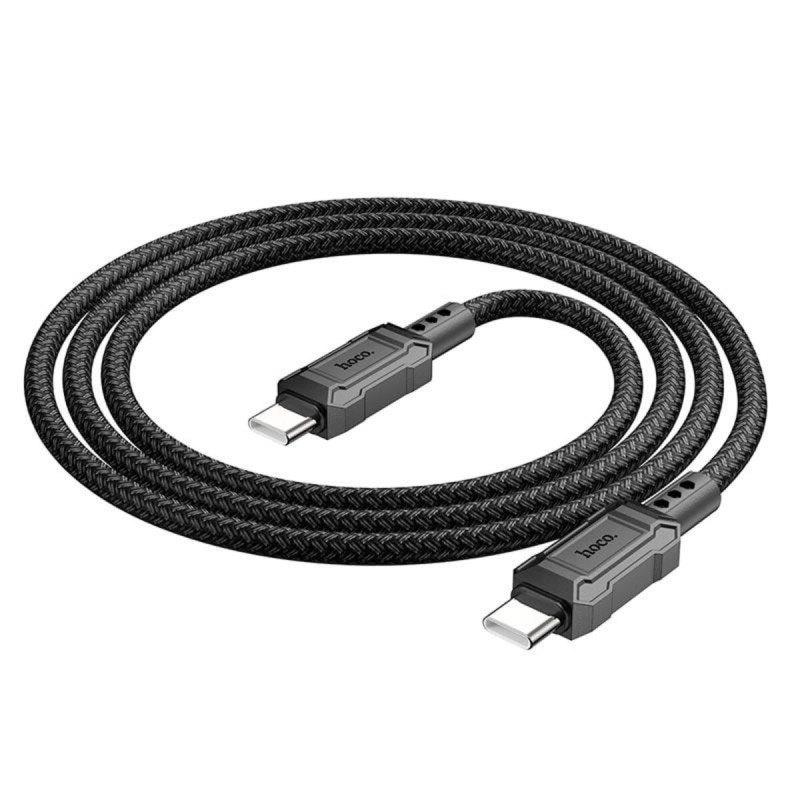 Кабель HOCO X94 Leader 60W charging data cable Type-C to Type-C 1м Black