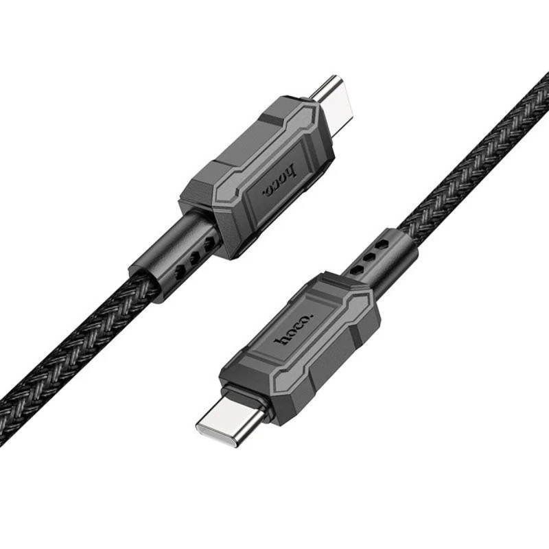 Кабель HOCO X94 Leader 60W charging data cable Type-C to Type-C 1м Black