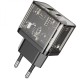Мережевий зарядний пристрій HOCO N34 Dazzling dual-port PD 20W+QC3.0 Type-C+USB Black