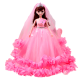 Barbie doll in a pink dress 45 cm