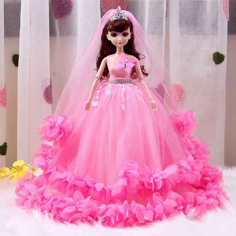 Barbie doll in a pink dress 45 cm