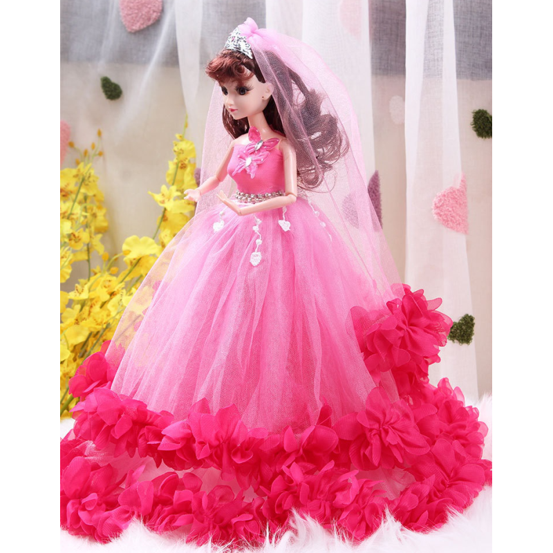 Barbie doll in a pink dress 45 cm