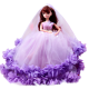 Barbie doll in purple dress 45 cm