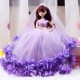 Barbie doll in purple dress 45 cm