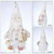 New Year's figure Gnome with illumination under the Christmas tree 30 cm Boy White