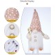 New Year's figure Gnome with illumination under the Christmas tree 30 cm Boy White