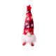 New Year's figure Gnome with illumination under the Christmas tree 20 cm Red