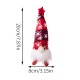 New Year's figure Gnome with illumination under the Christmas tree 20 cm Red