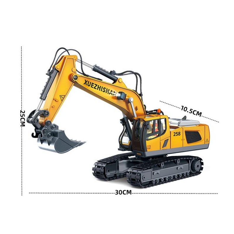 Radio-controlled YIGONG excavator 1:20 Yellow and black