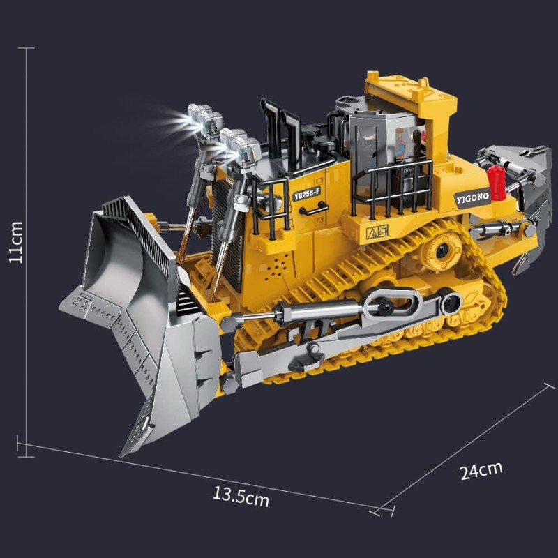 YIGONG radio-controlled bulldozer 1:24 Yellow