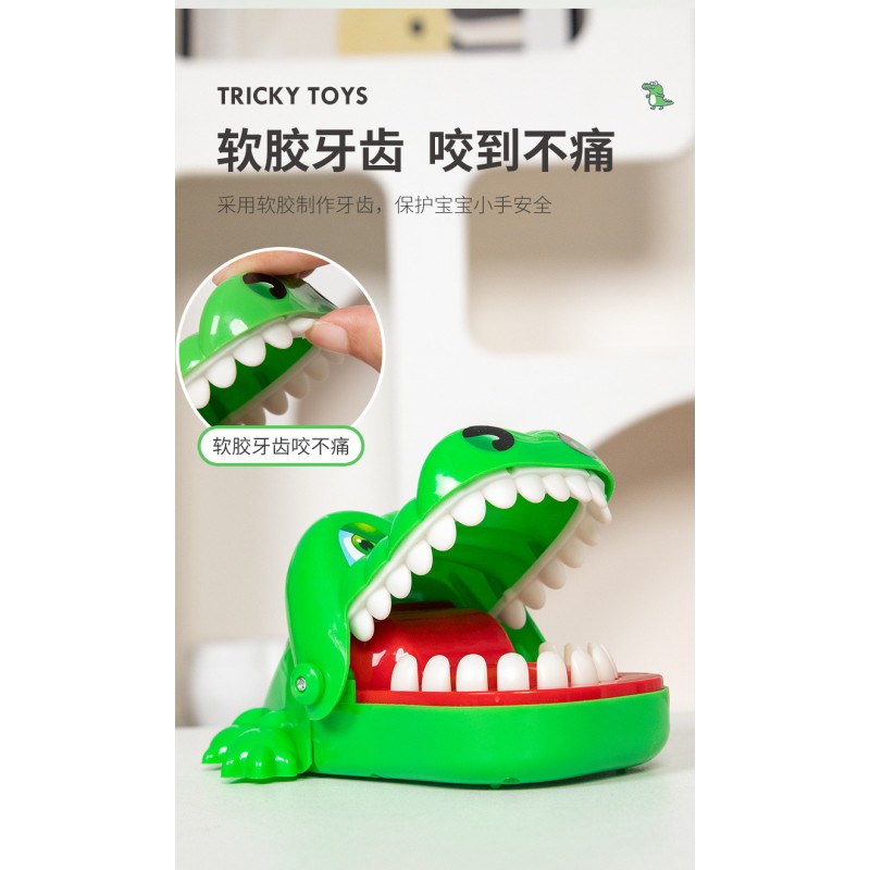 Children's board game Crocodile-dentist large version with rubber teeth