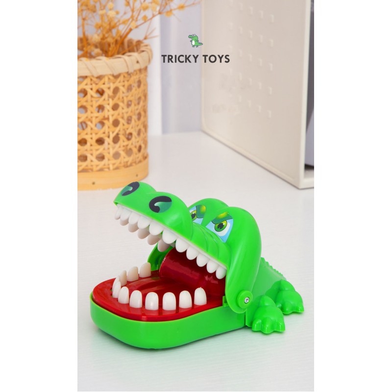 Children's board game Crocodile-dentist large version with rubber teeth