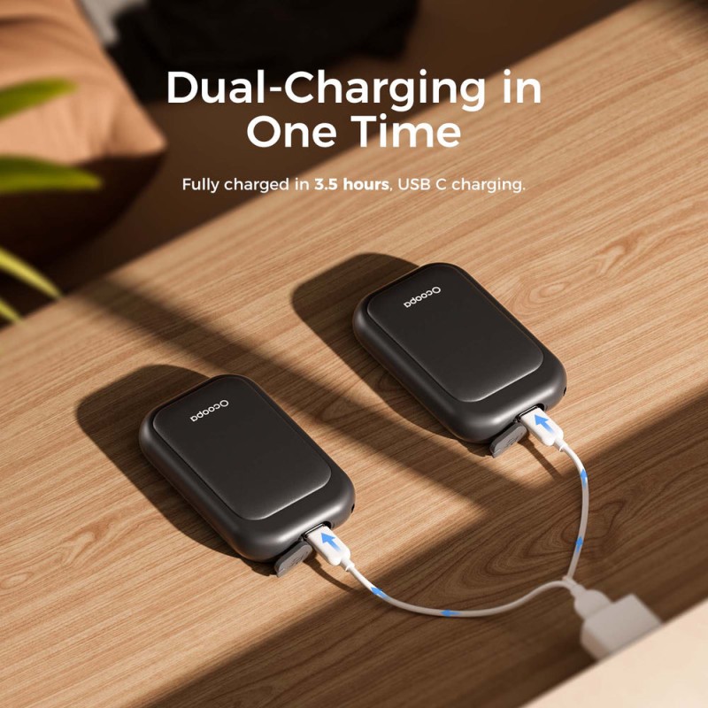 Багаторазова грілка для рук Ocoopa UT4 Young 2500mAh 2 in 1 Type-C Black