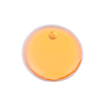 Reusable hand warmer based on sodium acetate, round, Orange