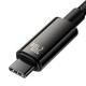 Baseus Tungsten Gold Data Cable 240W, Power Delivery 3.1, 480Mbps, Type-C to Type-C 3m Black (CAWJ040201)