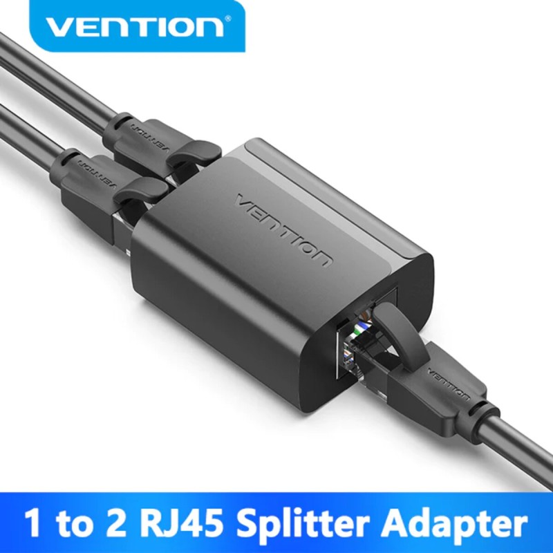 Twisted pair splitter (splitter) Vention RJ45 Splitter Adapter 1pc Black (IPTB0)