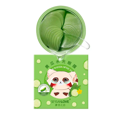 Гидрогелевые патчи SERSANLOVE Cucumber Water Eye Mask с экстрактом огурца 60 шт