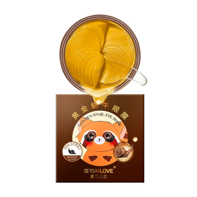 Гидрогелевые патчи SERSANLOVE Golden Snail Eye Mask с фильтратом слизи улитка 60 шт