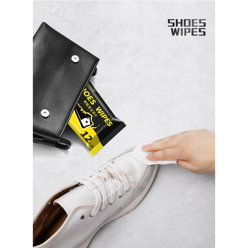 Wet wipes for cleaning shoes SunnyOct 12 pcs/pack