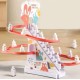 Interactive educational toy for children slide-track Set of funny rabbits with lifting mechanism 12 rabbits