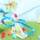 Interactive educational toy for children slide-track Set of funny dinosaurs with lifting mechanism 12 dinosaurs