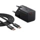 Baseus GaN5 Fast Charger Type-C 25W Black + Type-C cable (P10110909113-01)