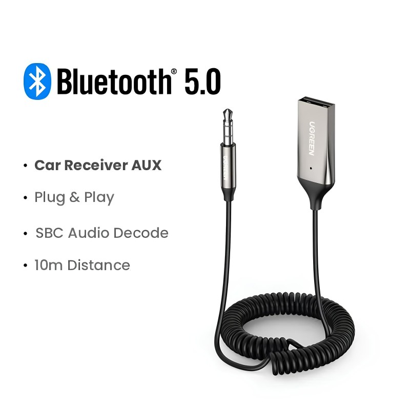 UGREEN CM309 Bluetooth Adapter with Microphone Space Gray (UGR-70601)