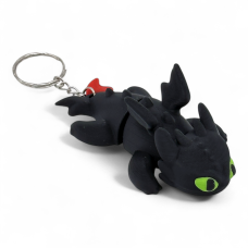 Іграшка-брелок Беззубик Toothless (Як приборкати дракона) Чорний [FDM-друк]