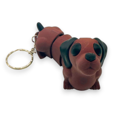 Іграшка-брелок Рухлива такса Коричнева [FDM-друк]