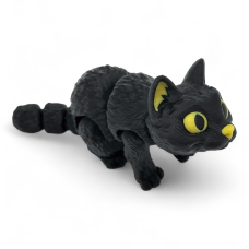 Игрушка подвижная Черный котик [FDM-печать]