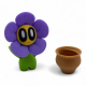 Flower-shaped toy Blob Flowers Violet Violet in a pot [FDM printing]