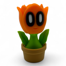 Іграшка у формі квітів Blob Flowers Tulip Тюльпан у горщику [FDM-друк]