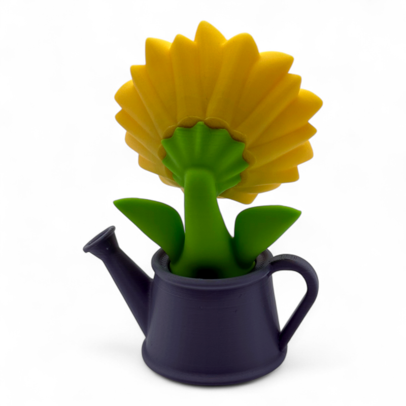 Flower-shaped toy Blob Flowers Sunflower Sunflower in a watering can [FDM printing]