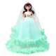 Barbie doll in mint dress and gift box 45 cm