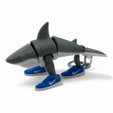 Toy keychain for backpack Shark Tralalero Tralala [FDM printing]