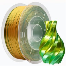 PLA Filament (пластик) для 3D принтера Creat3D Silk 1кг, 1.75мм, Золотий + Зелений