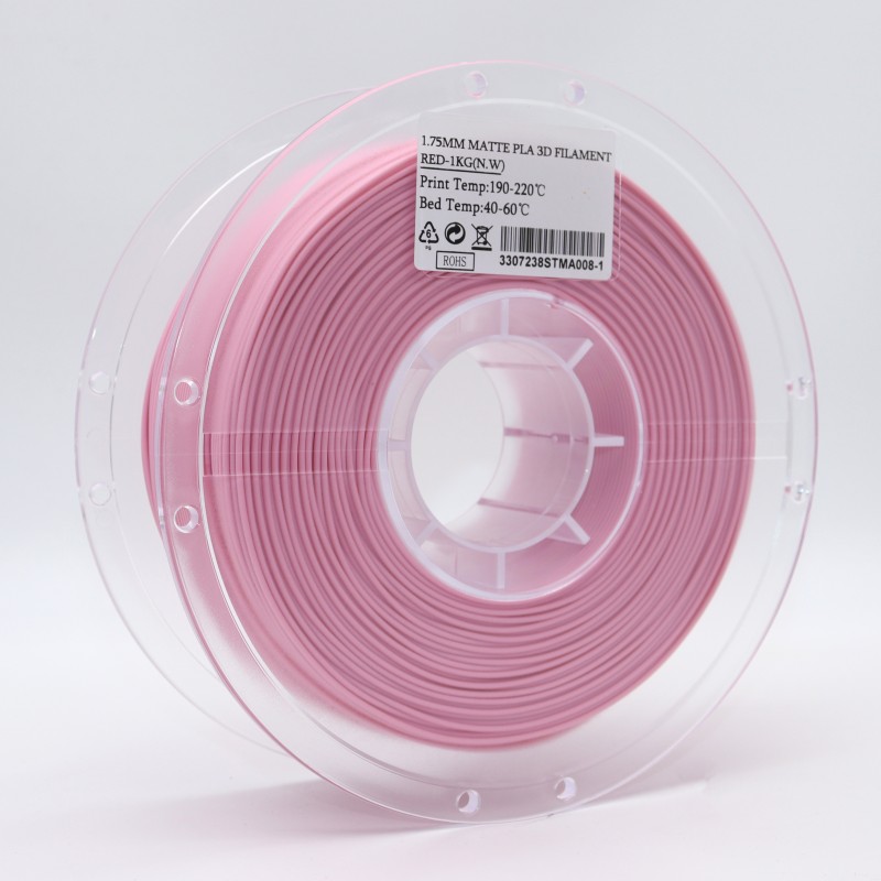 PLA Filament (пластик) для 3D принтера STing3D Pastel Matte 1кг, 1.75мм, Рожевий пастельний