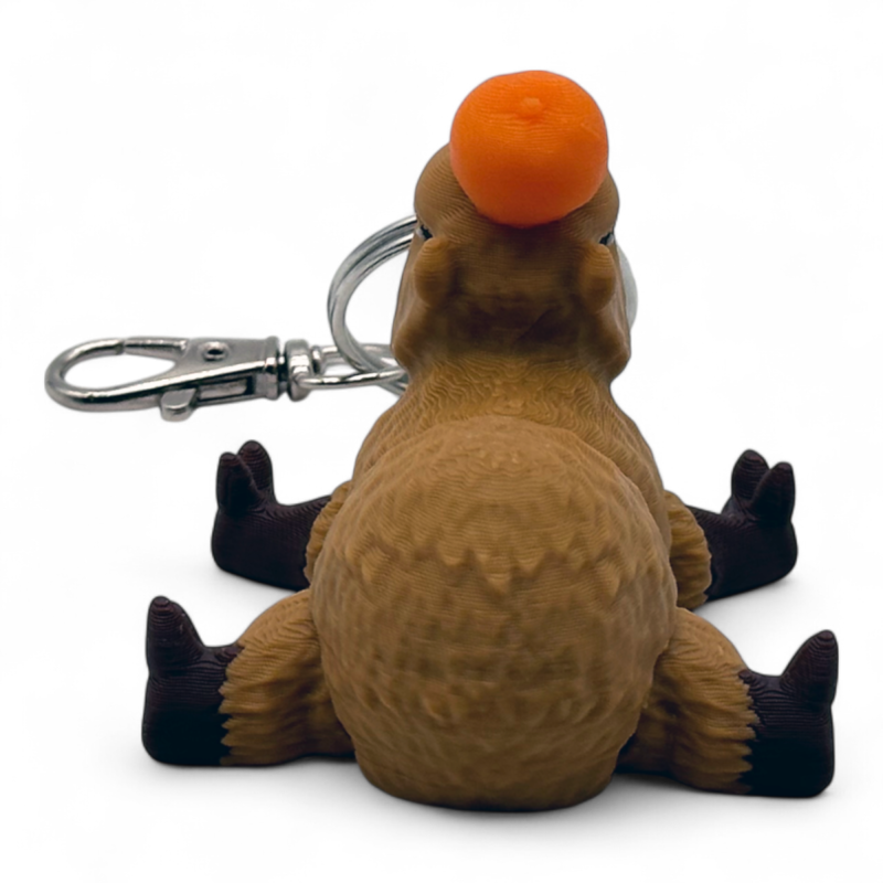 Capybara Keychain Toy with Orange [FDM Printing]
