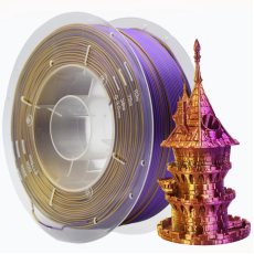 PLA Filament (пластик) для 3D принтера Creat3D Silk 1кг, 1.75мм, Золотий + Фіолетовий