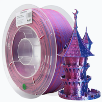 PLA Filament (пластик) для 3D принтера Creat3D Silk 1кг, 1.75мм, Красный + Синий
