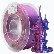 PLA Filament (пластик) для 3D принтера Creat3D Silk 1кг, 1.75мм, Червоний + Синій