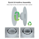 Reusable filament spool (refill spool) NextShapes Spool (without filament)