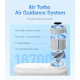 Powerful mini fan with battery and display Diveblues TurboBear White (D5041-WH)