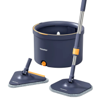 Universal mop with wringer for washing floors, windows, ceilings Homettler 133 cm Blue