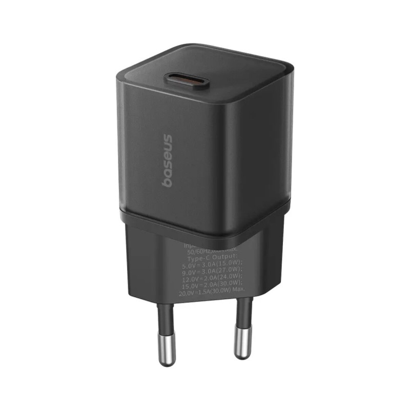 Мережевий зарядний пристрій Baseus GaN5S PD 30W Type-C Cluster Black (P10162504113-00)