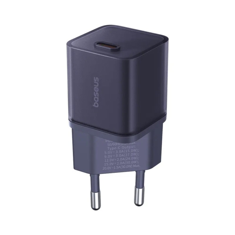 Baseus GaN5S PD 30W Type-C Power Adapter Midnight Purple (P10162504523-00)
