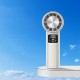 Handheld fan with battery and display OG Handheld High-Speed Fan F1 (with cooling) White