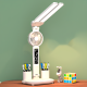 Yikang LED table lamp with clock, thermometer, fan and light color adjustment